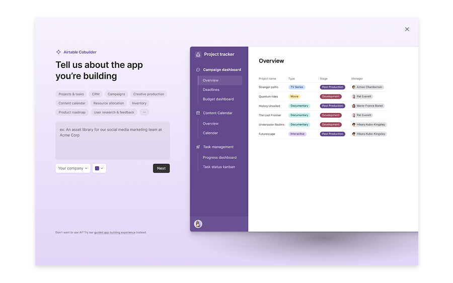 Airtable work sample 1
